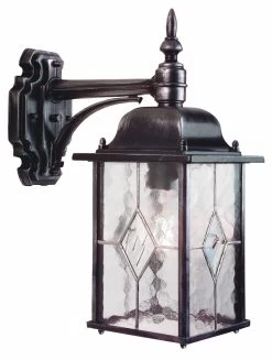 Franssen Franssen Gevellamp Hangend Wexford Zwart/zilver - 12V