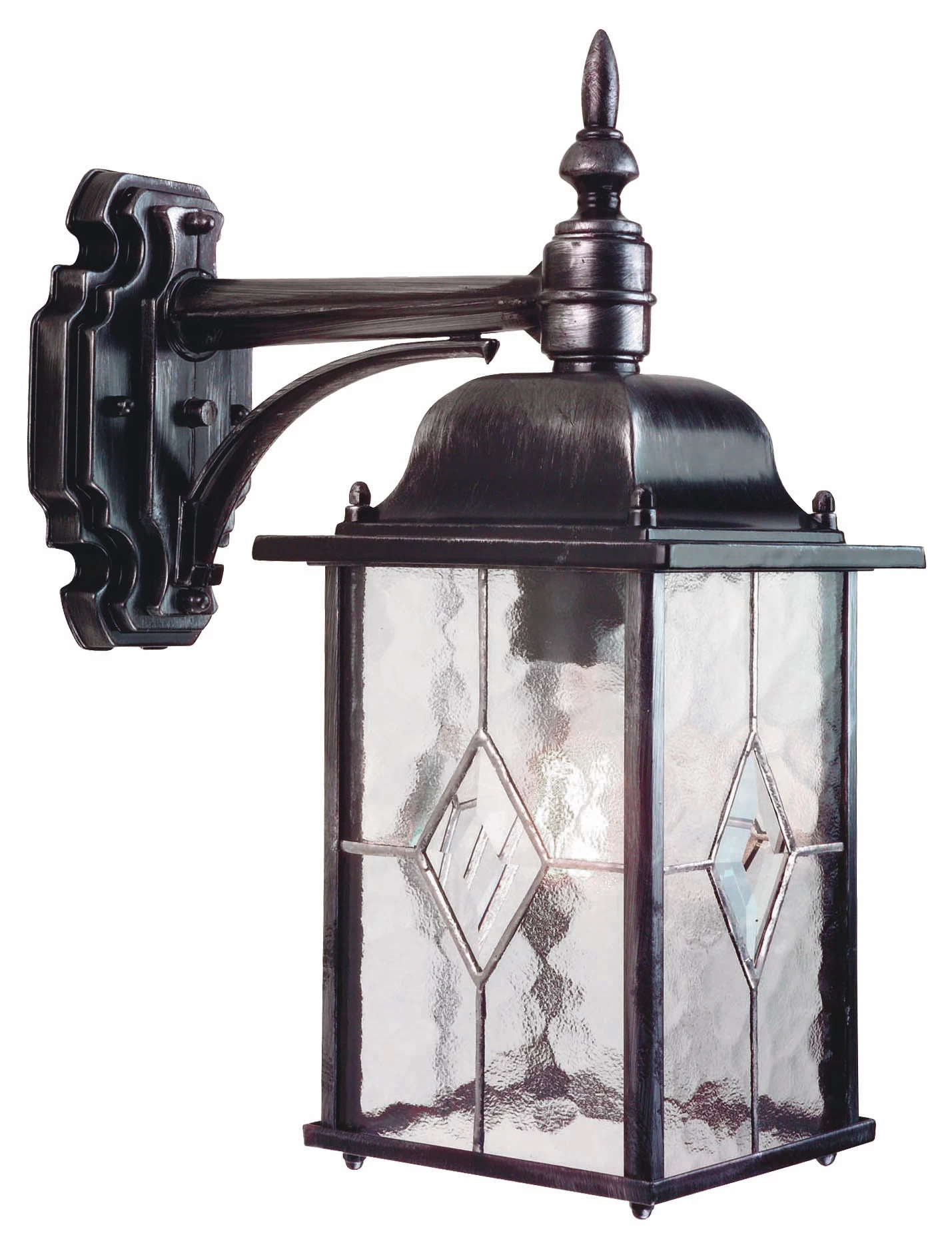 Franssen Franssen Gevellamp Hangend Wexford Zwart/zilver - 12V