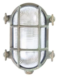 Franssen Franssen Gevellamp Maritiem Bull-eye Compact Verkoperd-messing - 12V