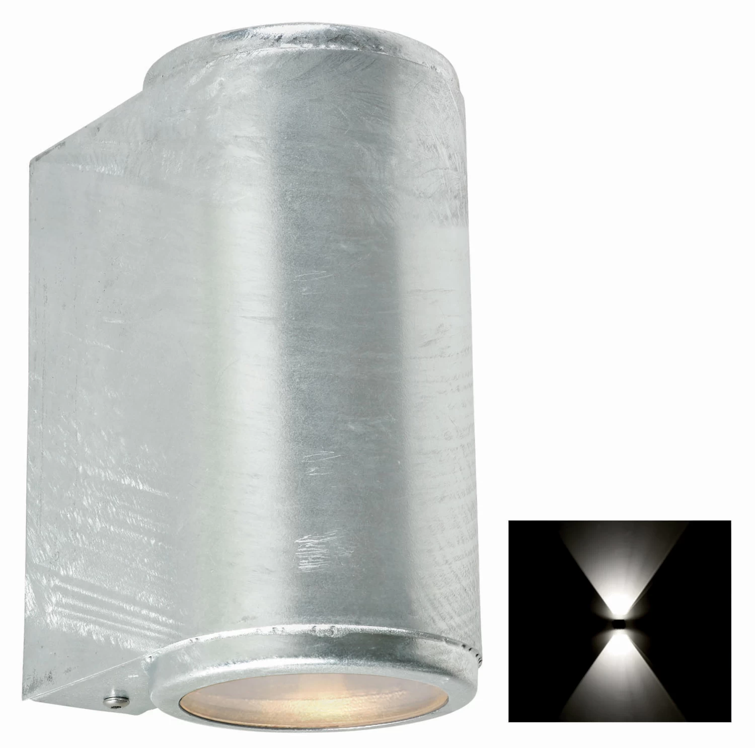 Franssen Franssen Robuuste Gevelspot Mandal Up/down Rond Gegalvaniseerd - 12V