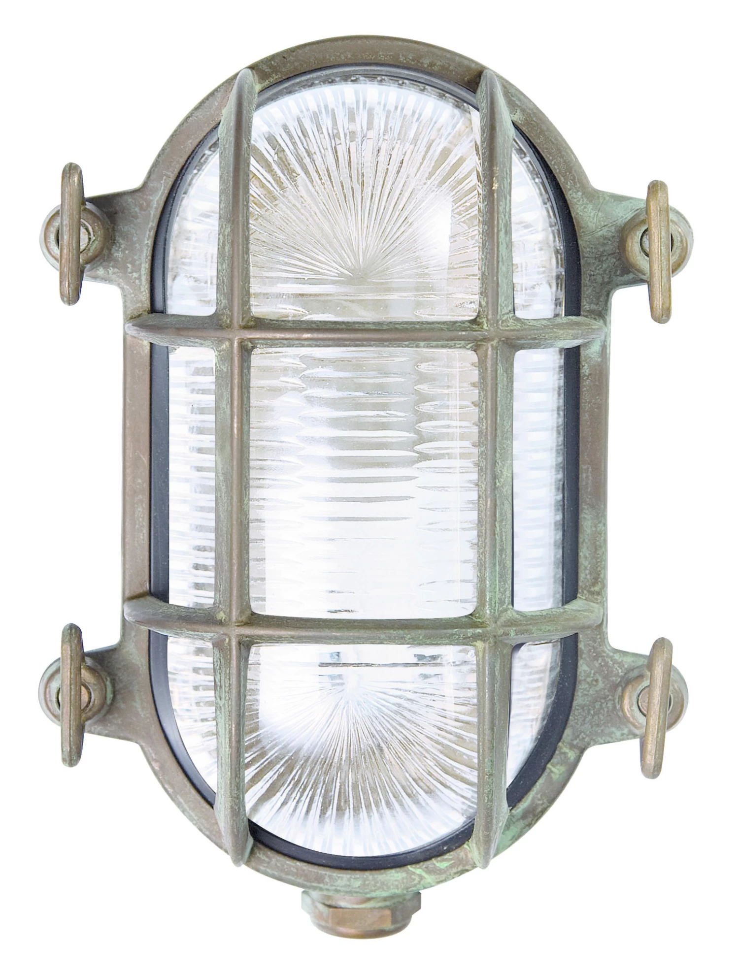 Franssen Gevellamp Maritiem Bull-eye Compact Verkoperd-messing