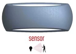 Franssen Kunststof Gevellamp Met Bewegingssensor Zwart