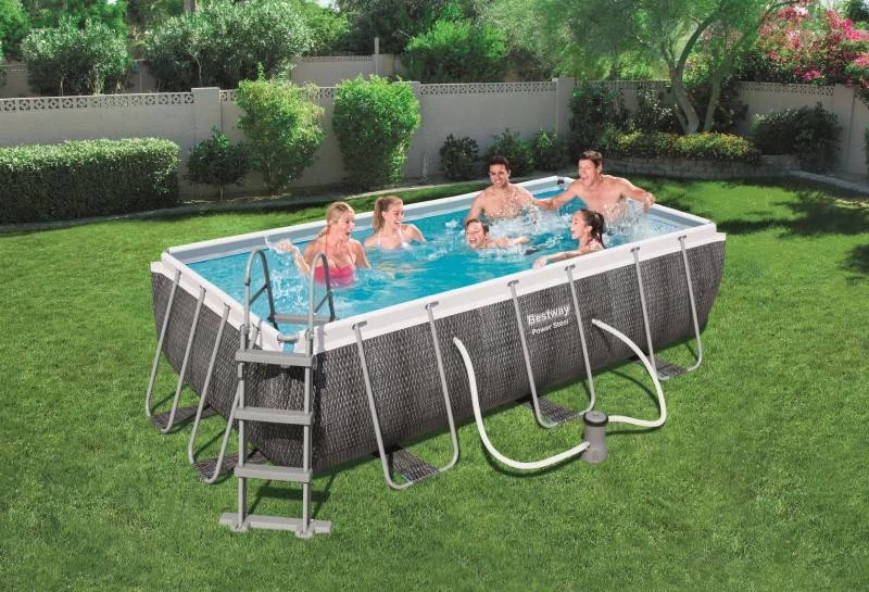 Zwembad Mistral Set Rechthoek Rotan 404*201*100 Cm - Afbeelding 10