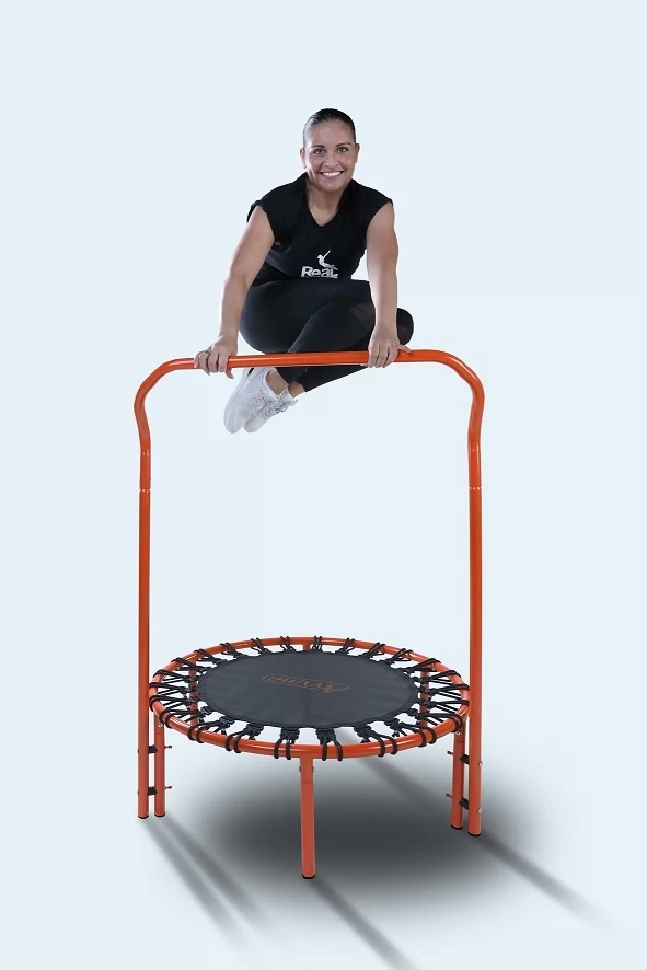 Fitness Trampoline Met Beugel | Avyna Ø 103 Cm Oranje - Afbeelding 2