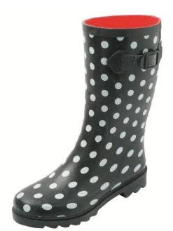 Gevavi Dameslaars Stippen Zwart/wit Rubber