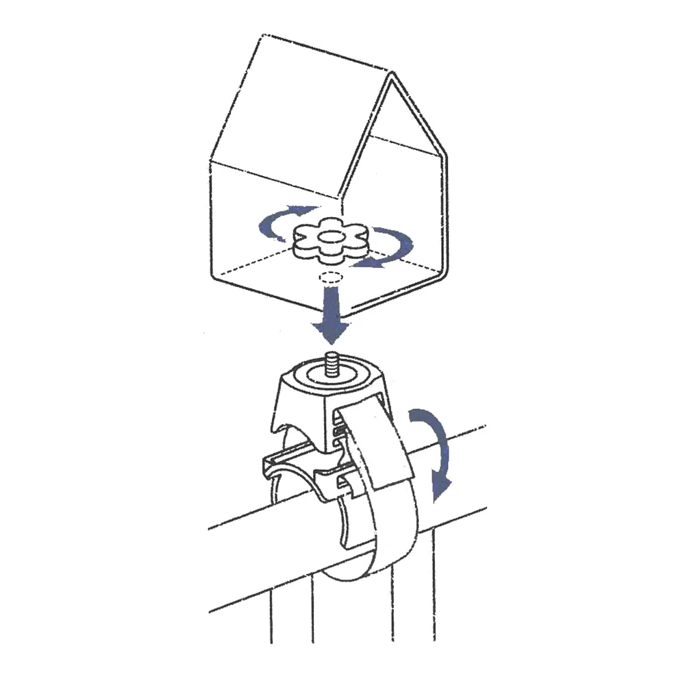 Emsa Landhaus Uni Houder/balkonrailing - Afbeelding 2